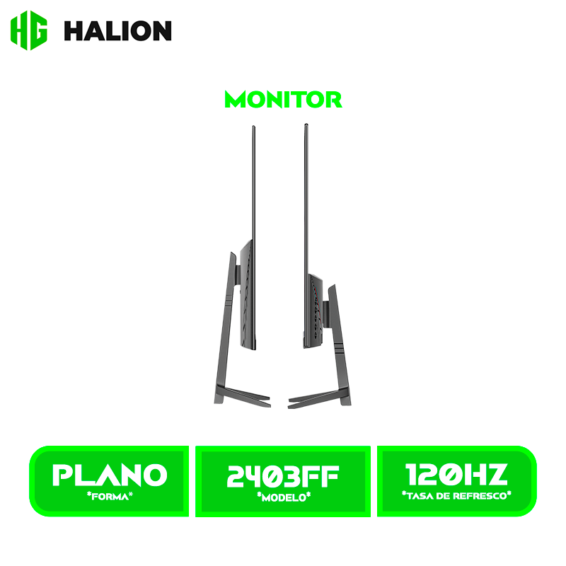 MONITOR HALION 24 HS2403FF PLANO IPS 120HZ FHD