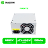 FUENTE DE PODER HALION ATX 600 WATT 24+4 PINES P8