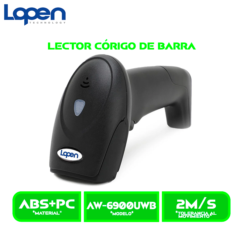 LECTOR DE CODIGO DE BARRA LOPEN LN-AW-6900UWB 2D-USB/WIFI/BLUETOOTH