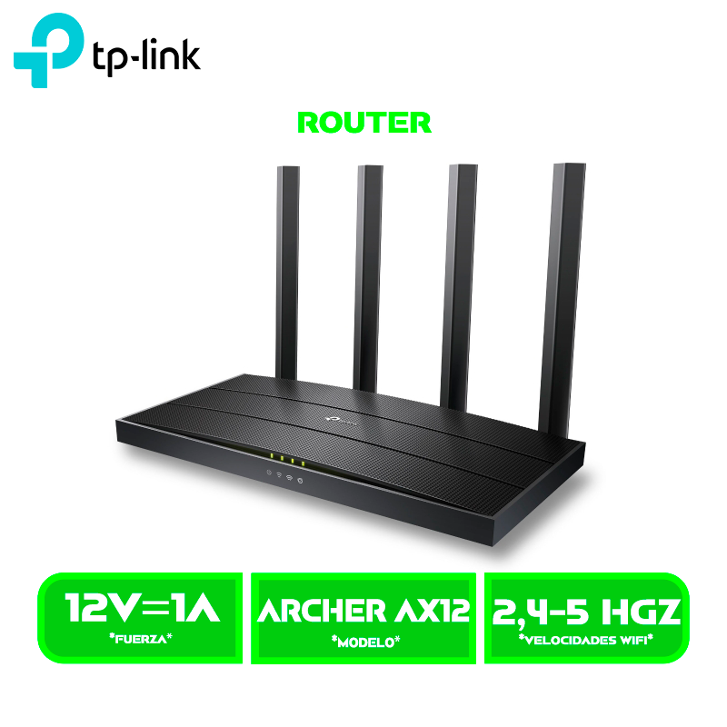 ROUTER TP-LINK ARCHER AX12 AX1500 WI-FI 6 GIGABIT (ARCHER AX12)