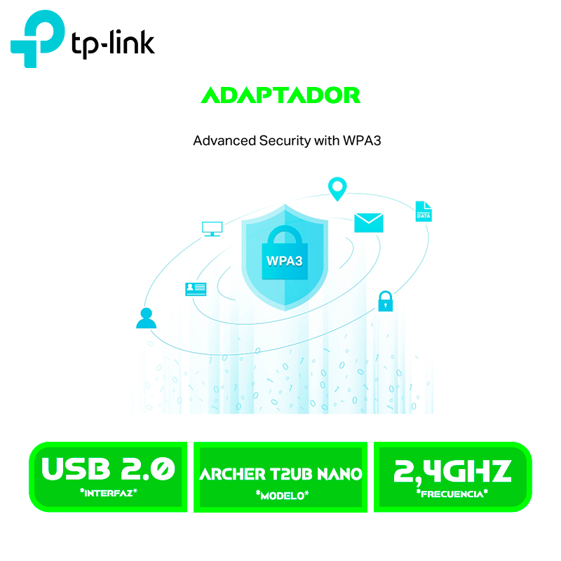 ADAPTADOR USB WIFI TP LINK ARCHER T2UB NANO AC600 BLUETOOTH 4.2