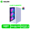 CASE GAMER HALION DRAGON CR15 500W 4X12 LED USB 2.-3.0 VIDRIO TEMPLADO WHITE