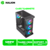 CASE GAMER HALION TAURO CR33 500W V/TEMPLADO 4 LED ARGB BLACK