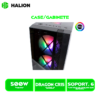 CASE GAMER HALION DRAGON CR15 500W 4X12 LED USB 2.-3.0 VIDRIO TEMPLADO BLACK