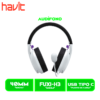 FUXI-H3 white 2 AUDIFONO HAVIT FUXI-H3 | BLUETOOTH- INALAMBRICO- USB | 7.1 | BLANCO - NEGRO