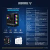 CASE MICRONICS MEGATRON MIC GFC1003 7FAN ARGB SIN FUENTE VIDRIO TEMPLADO BLACK