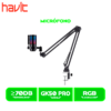 MICROFONO HAVIT GAMENOTE GK50 PRO, RGB, BLACK