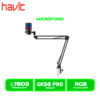 MICROFONO HAVIT GAMENOTE GK50 PRO, RGB, BLACK