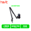 MICROFONO HAVIT GAMENOTE GK50 PRO, RGB, BLACK