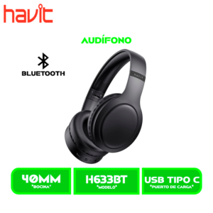 H633BT AUDIFONO HAVIT H633BT BLUEETOOTH NEGRO