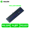 TECLADO+MOUSE HALION PEGASO MECANICO (HA-861C) RAINBOW MOUSE 7200 DPI RGB