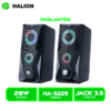 PARLANTE HALION GAMER HA-S229 USB, LED 7 COLORES