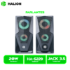 PARLANTE HALION GAMER HA-S229 USB, LED 7 COLORES