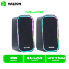 PARLANTE HALION GAMER 2.0 HA-S259 LED RGB