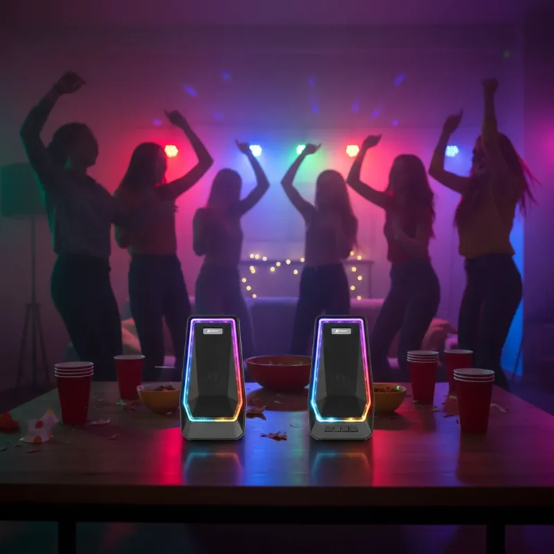 PARLANTE HALION GAMER 2.0 HA-S271 RGB, BT