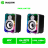 PARLANTE HALION GAMER 2.0 HA-S272 RGB, BT, CABLEADO