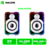 PARLANTE HALION GAMER 2.0 HA-S272 RGB, BT, CABLEADO