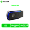 PARLANTE HALION GAMER BARRA HA-SB08 LED RGB BT