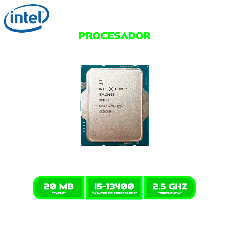 PROCESADOR INTEL CORE I5 13400 2.5 GHZ / 4.6 GHZ 20MB / LGA 17