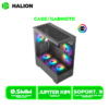 CASE HALION GAMER ATX FISH TANK JUPITER K04 6XARGB  BLACK SIN FUENT