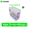 CASE HALION GAMER ATX FISH TANK JUPITER K04 6XARGB WHITE SIN FUENTE