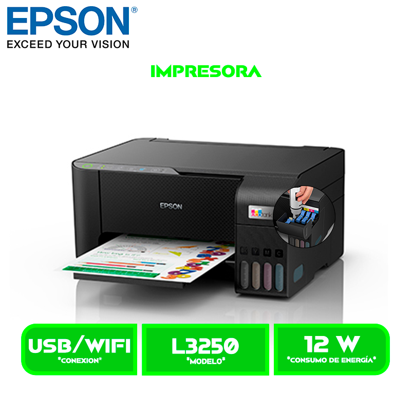L3250 2 IMPRESORA MULTIFUNCIONAL EPSON ECO TANK L3250 WIFI
