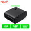 PROYECTOR HAVIT (PJ207) BLACK 160 ANSI 6000 LUMENES 2.69" LCD DISPLAY 1080P WIFI HDMI, AV CABLE C/