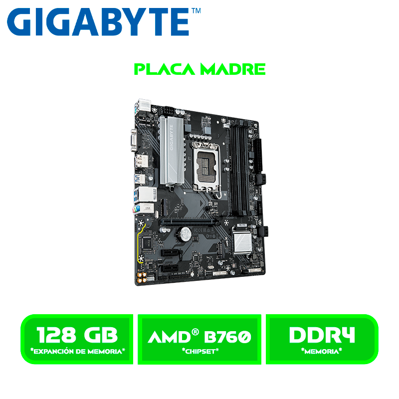 PLACA GIGABYTE B760M D3HP DDR4 DDR4 LGA 170