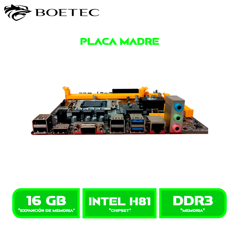 PLACA BOETEC H81 INTEL LGA 1150 DDR3
