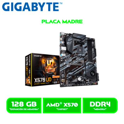 PLACA GIGABYTE X570 UD DDR4 128GB 3200 MHZ HDMI ATX