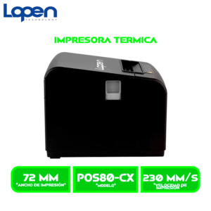 POS80-CX IMPRESORA TERMICA LOPEN LN-POS80-CX 80MM, USB, ETHERNET