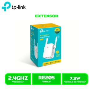 EXTENSOR DE RANGO TP-LINK RE205 AC750 ( RE205 ) WI-FI DUAL BAND