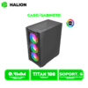 CASE GAMER HALION TITAN 108 VIDRIO TEMPLADO, BACK  4x12ARGB, USB3.0 SIN FUENTE
