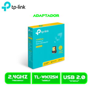 TL-WN725N 1 ADAPTADOR USB INALAMBRICO TP-LINK TL-WN725N NANO 150 MBPS