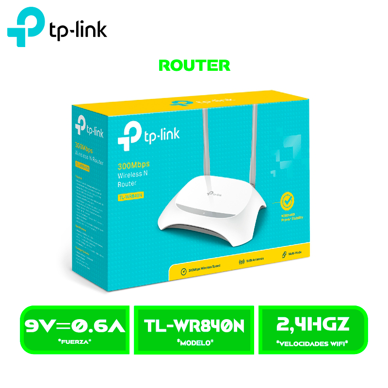 ROUTER TP-LINK TL-WR840N 300MBPS MULTIMODO