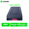 CASE GAMER HALION TORNADO 04BK C/FUENTE 600WATT NEGRO, MALLA, VIDRIO TEMPLADO, 4 FAN, LED- ARG