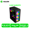 CASE GAMER HALION DATAONE ZIGMA G02 VIDRIO TEMPLADO, S/FUENTE| 4 LED-RGB USB 3.0 BLACK