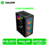 CASE GAMER HALION DATAONE ZIGMA G03 MALLA VIDRIO TEMPLADO, S/FUENTE| 4 LED-RGB USB 3.0 BLACK