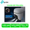 CAMARA DE VIGILANCIA TP-LINK TAPO C500 FHD WIFI, 360º 1080P, PARA EXT RESISTENTE VISIÓN NOCTURNA MEMORIA MICROSD 512 GB ALARMA CON SONIDO PERSONALIZABLE (TAPO C500)