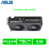 TARJETA DE VIDEO ASUS RTX 5060 DUAL GEFORCE 2 FANS 8GB GDDR7 OC NVIDIA DP/DP/DP/HDMI 128-BIT (DUAL-RTX5060-O8G-EVO)