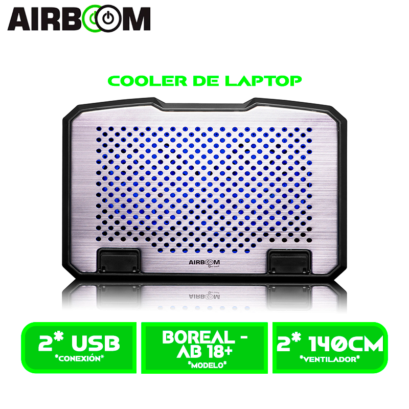 COOLER AIRBOOM BOREAL+ AB 18+ 2FAN LED 14CM