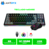 TECLADO+MOUSE MECANICO ANTRYX GC-5500, RED SWITCH (AGC-5500KRE-SP)