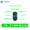 TECLADO+MOUSE MECANICO ANTRYX GC-5600,BLUE SWITCH (AGC-5600KBL-SP)