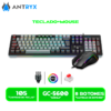 TECLADO+MOUSE MECANICO ANTRYX GC-5600, RED SWITCH (AGC-5600KRE-SP)