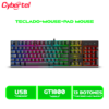 KIT TECLADO+MOUSE+PAD MOUSE CYBERTEL XTREME CYB GT1800 RAINBOW LED