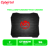 KIT TECLADO MECANICO+MOUSE GAMER+PAD GAMER CYBERTEL STRIKER CBX GT1802W USB CABLEADO WHITE