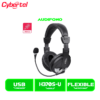 AUDIFONO C/MICROFONO CYBERTEL CYCLONE CYB H370S-U BLACK/SILVER USB