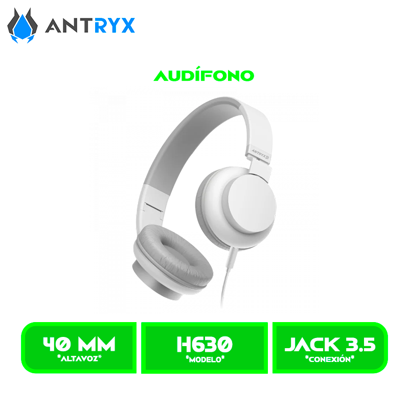 H630 1 AUDIFONO C/MICROFONO ANTRYX DS H630 WHITE, 2.1 (ADS-H630W)