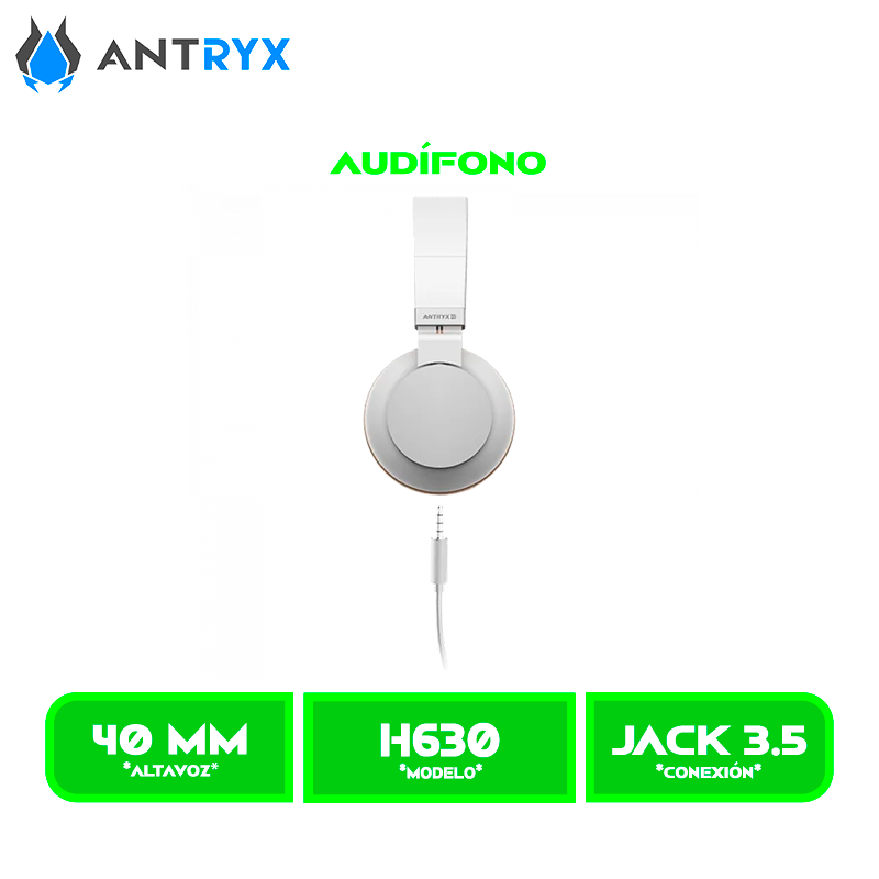 H630 2 AUDIFONO C/MICROFONO ANTRYX DS H630 WHITE, 2.1 (ADS-H630W)