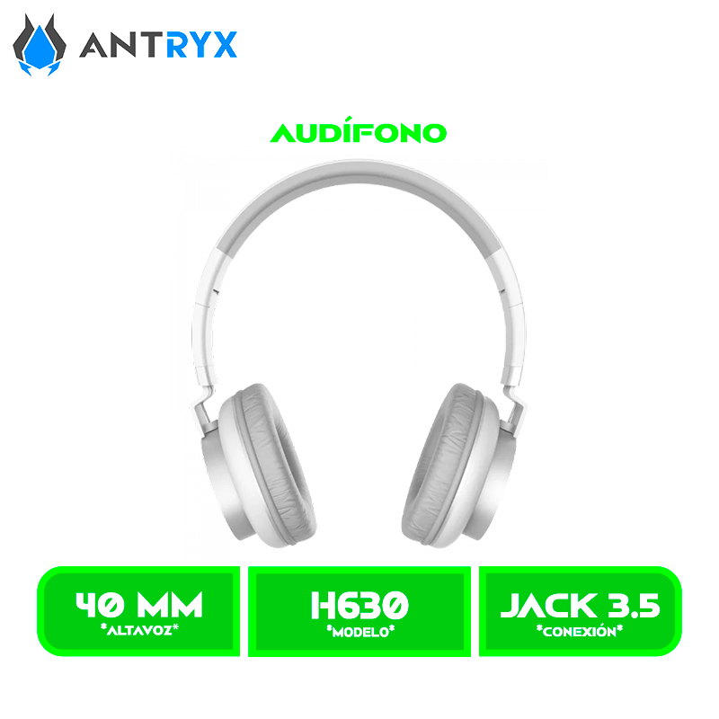 H630 3 AUDIFONO C/MICROFONO ANTRYX DS H630 WHITE, 2.1 (ADS-H630W)
